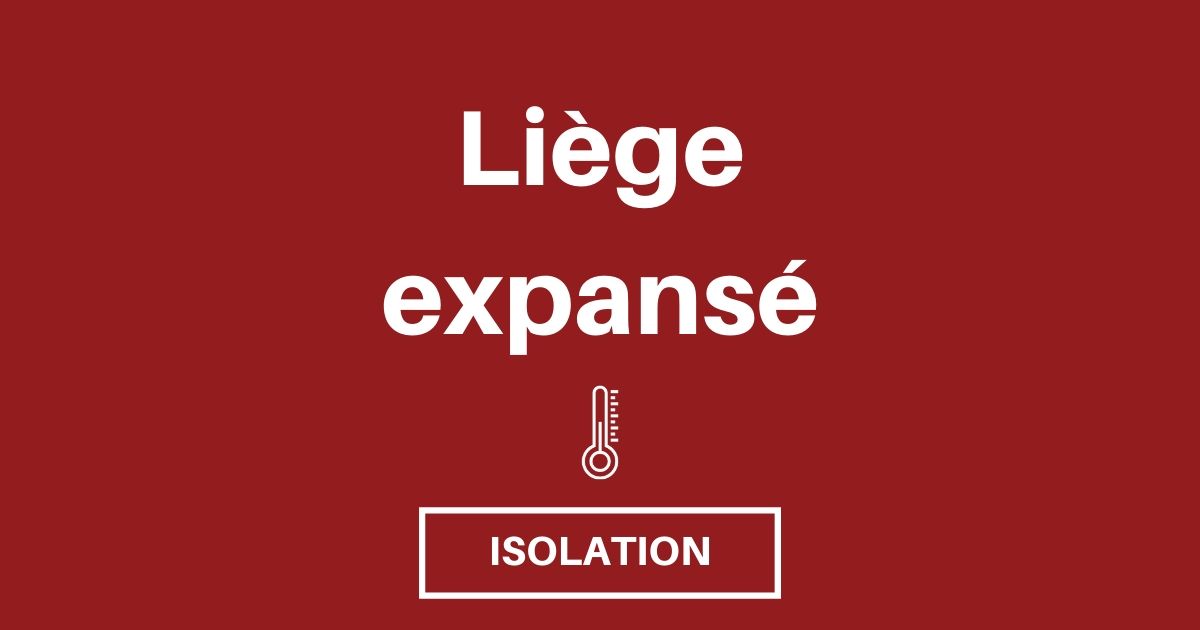 Liège expansé en panneau isolant