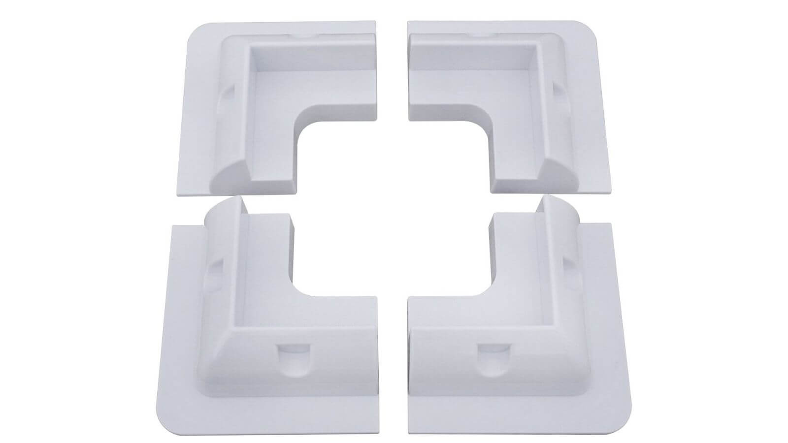 Fixation d'angle blanc panneau solaire